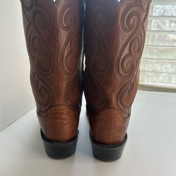 Dan Post western cowboy boots snake/ leather size 11D - Picture 3 of 7